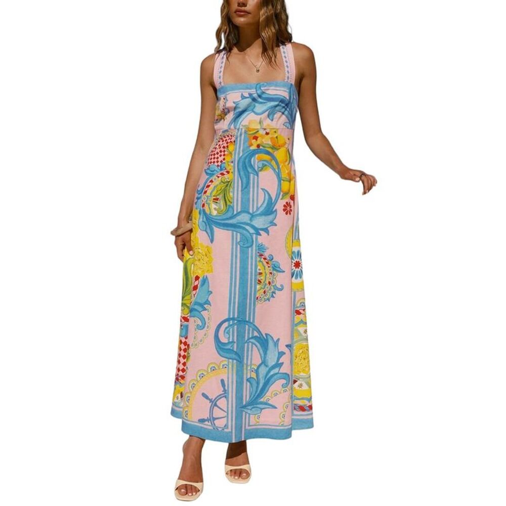 Amina Glam Womens Maxi Dress